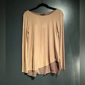 Alice + Olivia Tan Long Sleeve Top